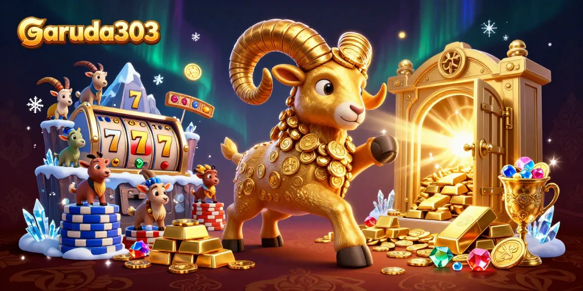 garuda303 spins through a dynamic online slot scene with vibrant treasures and excitement.