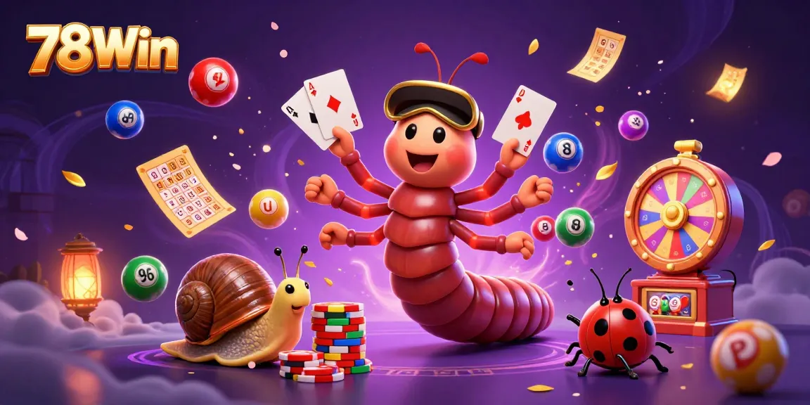 Explore the vibrant world of 78Win with colorful characters and dynamic gaming elements highlighting excitement and fun.