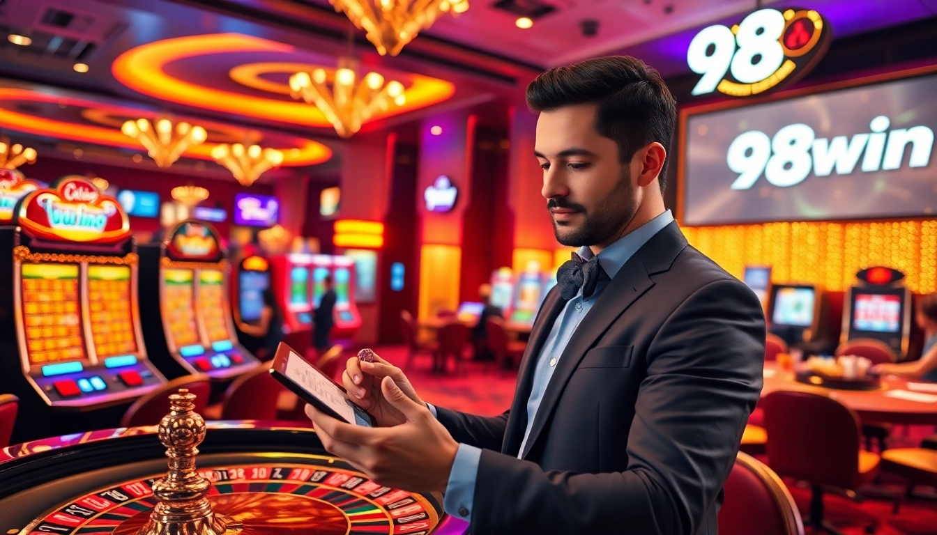 Win big at 98win with exciting casino games in a luxurious gambling atmosphere.