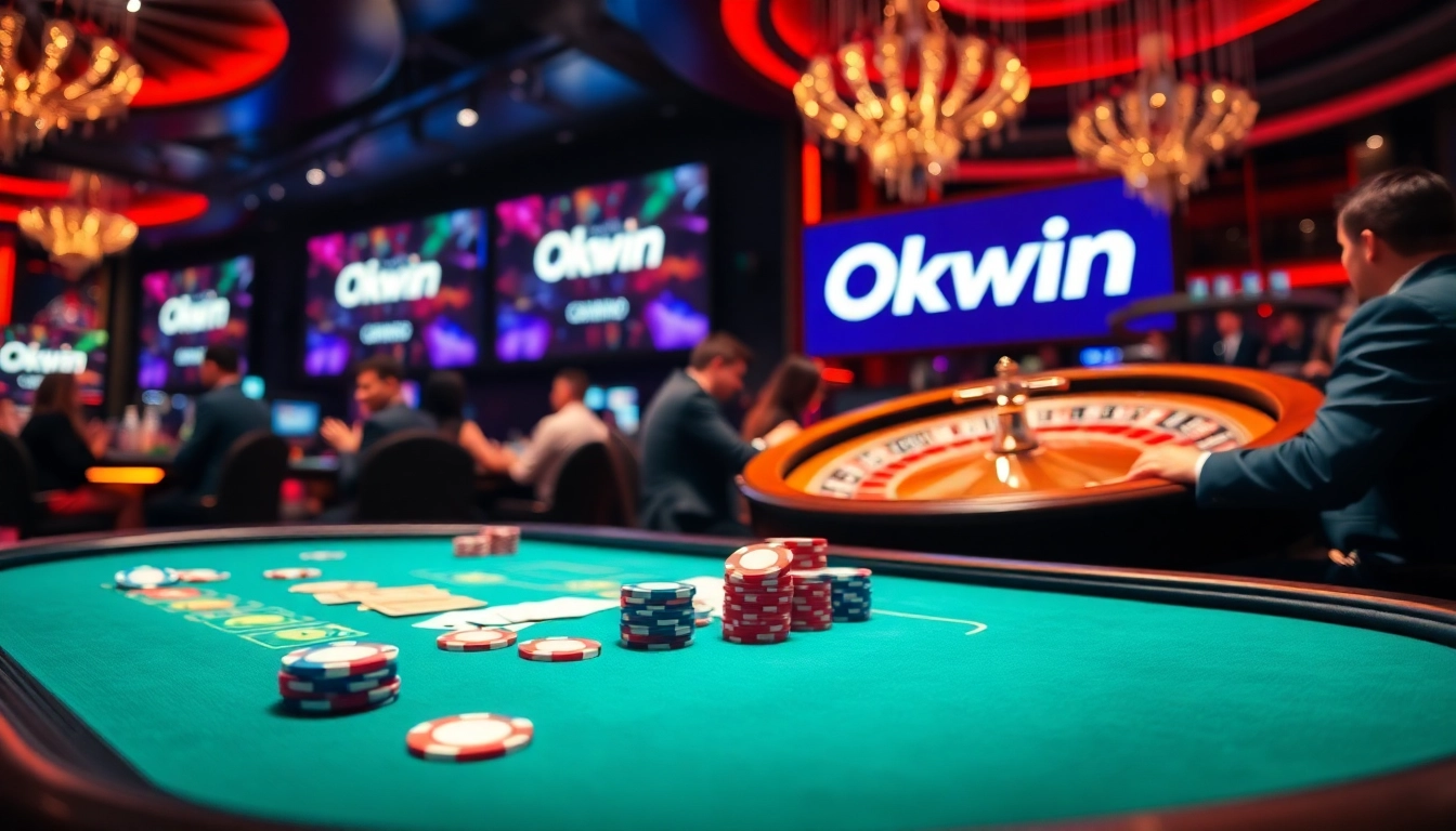 Experience the thrill of strategic gameplay at Okwin's high-stakes casino.