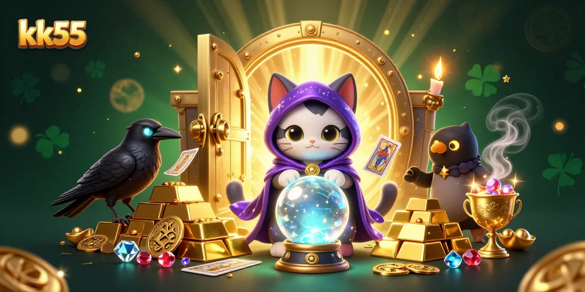 Engage with thrilling opportunities at kk55, featuring mystic characters in a vibrant casino setting.