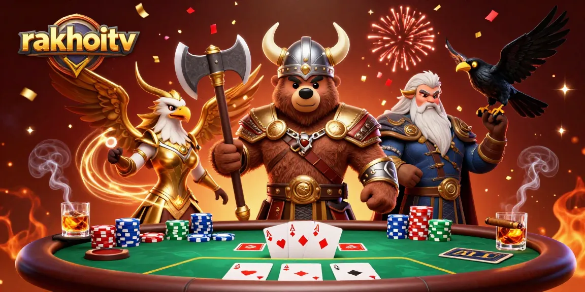Celebrate with rakhoitv as a Viking bear and Valkyrie eagle dominate the poker scene!