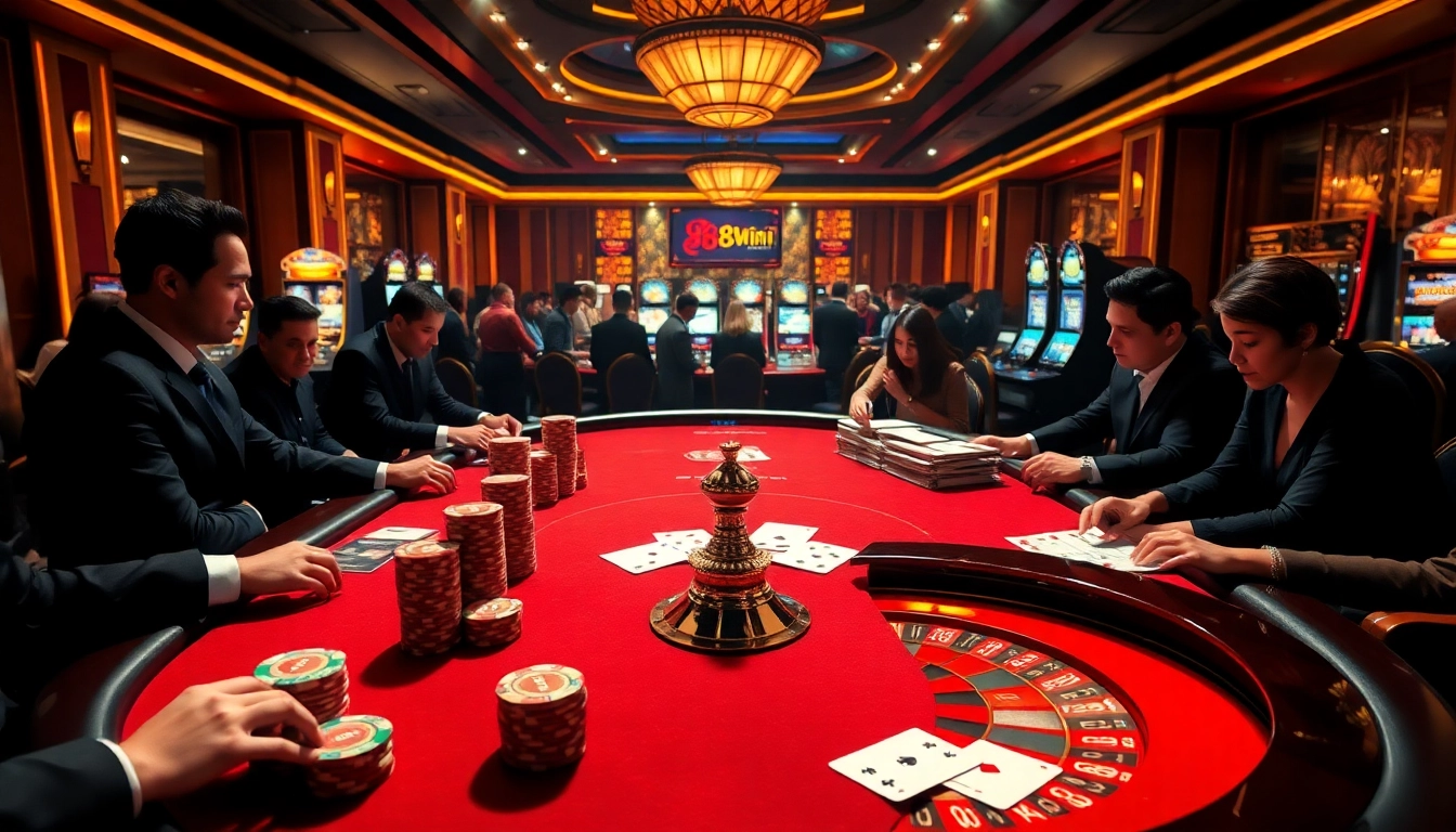 Join the excitement at 98win1 with vibrant casino games and poker tables packed with eager players.