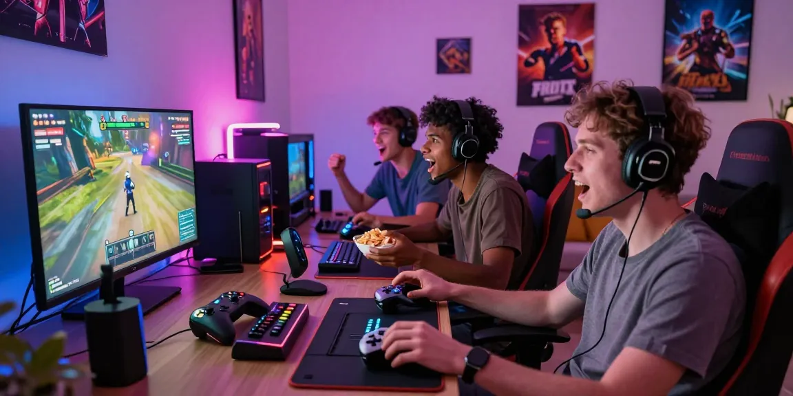 Exciting multiplayer gaming atmosphere at https://proplay88.uk.com/ with friends enjoying a lively session.