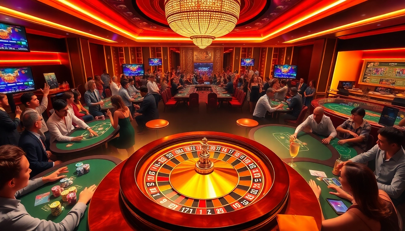 Players winning big at 78Win casino with roulette, poker, and vibrant betting action.