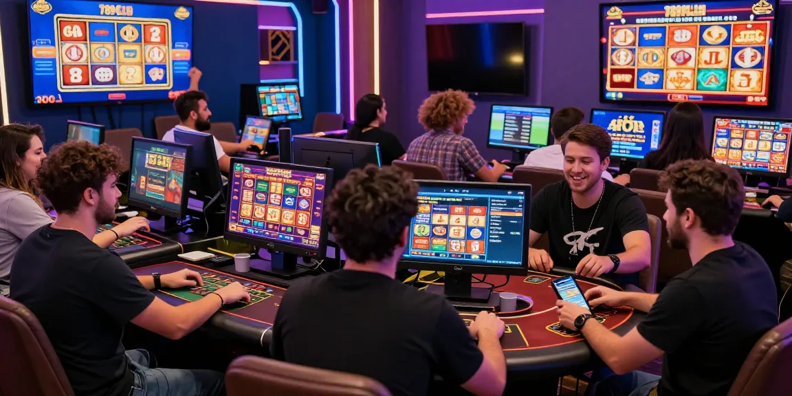 Exciting gaming atmosphere at 789Club featuring players enjoying diverse casino games in a vibrant neon-lit environment.