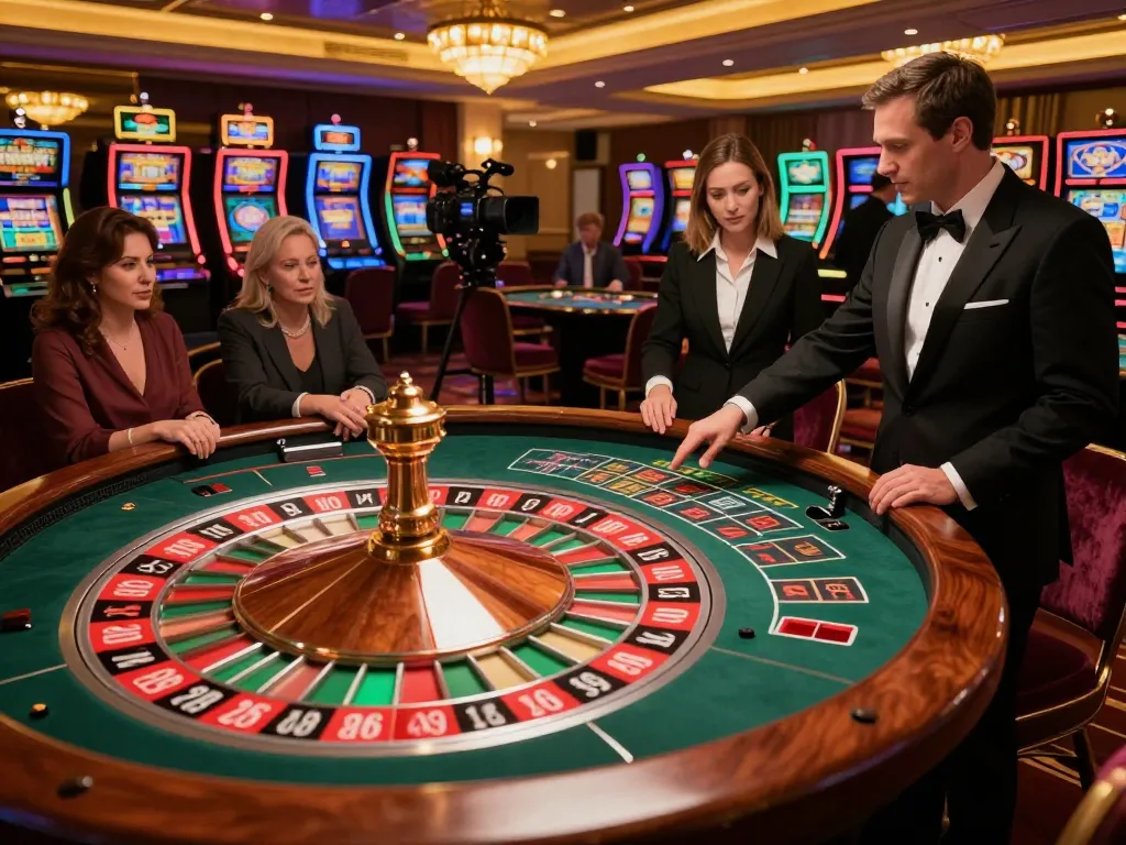 Spin the roulette wheel at TR88 casino, players placed bets with anticipation.