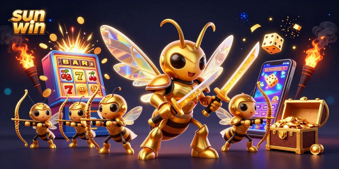 Experience the thrill of sun win with a vibrant jackpot explosion and engaging 3D characters.