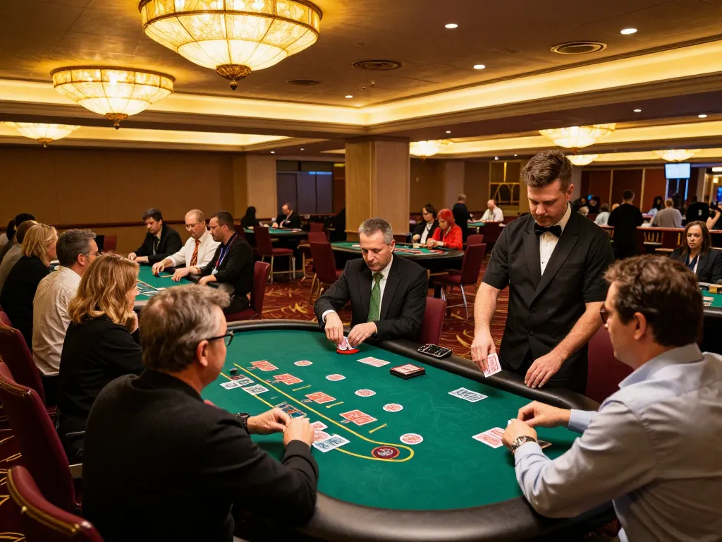 Players enjoying a thrilling blackjack game at dn88 casino, capturing the excitement and engagement of gambling