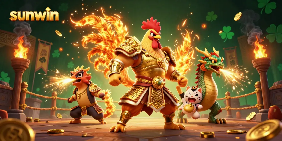 Engage in thrilling bets with sunwin as the fiery rooster and dragon inspire victories.