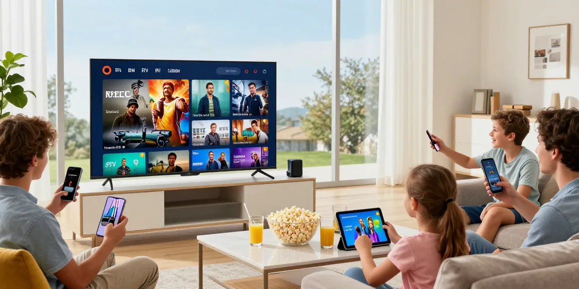 Enjoy family moments with iptv kopen in a modern living room, streaming diverse shows and movies together.