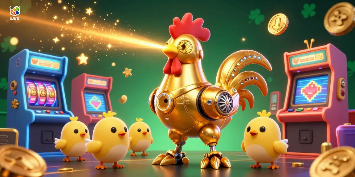 Engage in thrilling gameplay at lu88, illustrated with dynamic 3D characters and casino elements.