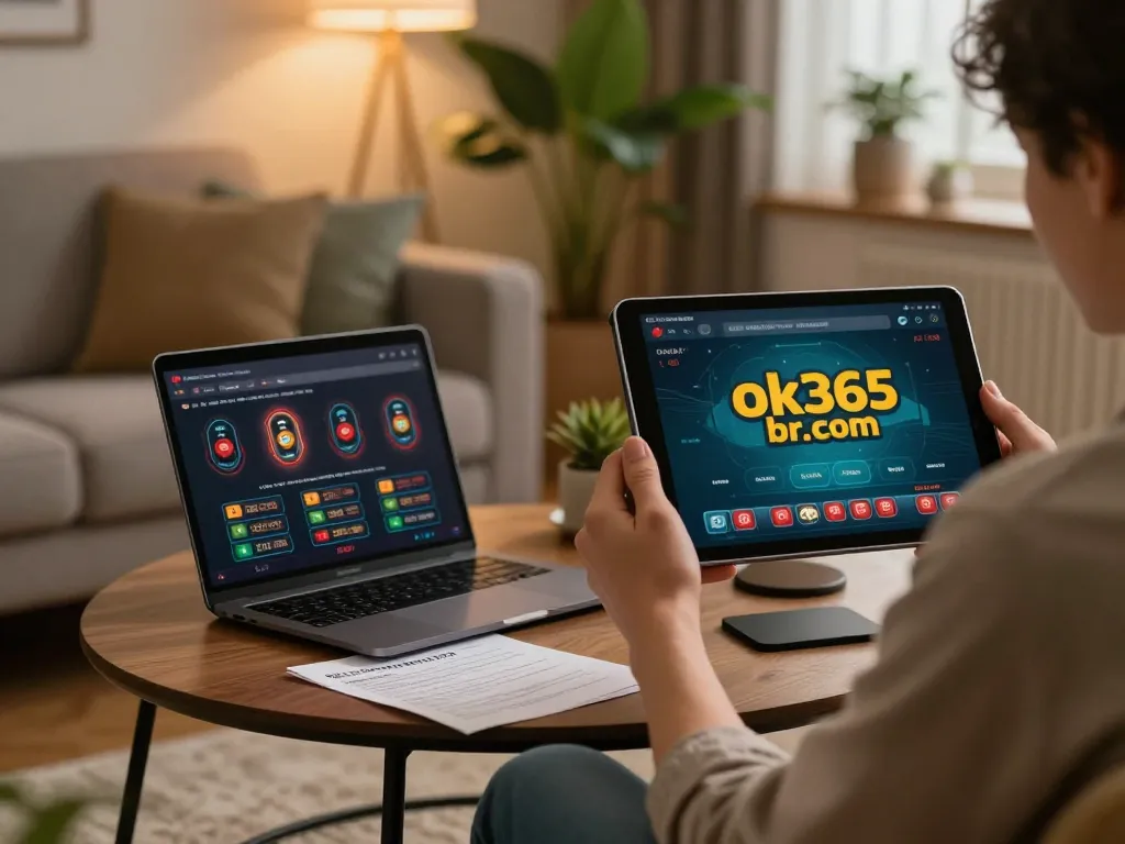 Engage with ok365.br.com for online gambling excitement in a cozy home setting.