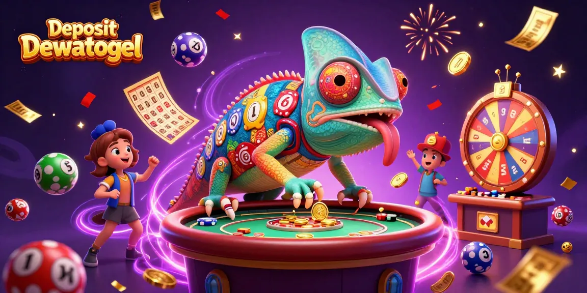 Play with Deposit Dewatogel for exciting lottery fun with colorful balls and golden rewards.