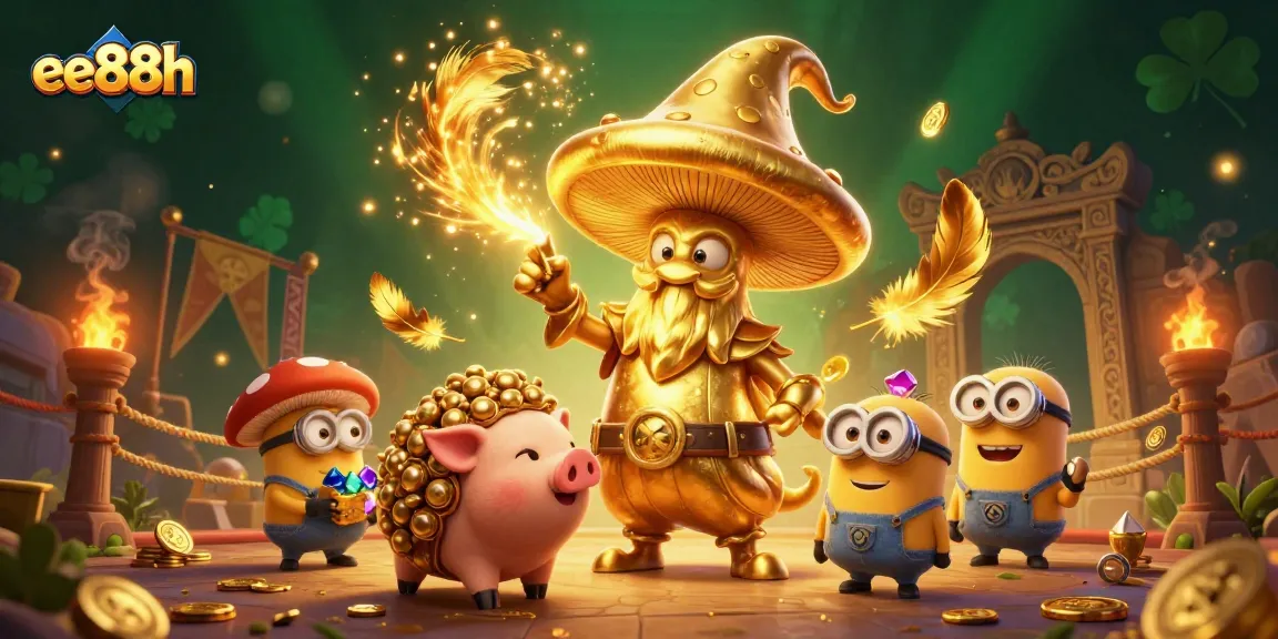 Experience thrilling gameplay at ee88h with a magical mushroom wizard and treasures galore