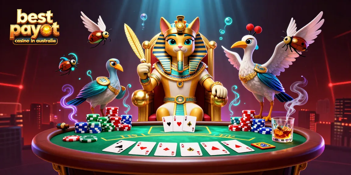 Experience the thrill at the best payout casino in Australia with a vibrant 3D digital scene full of action.