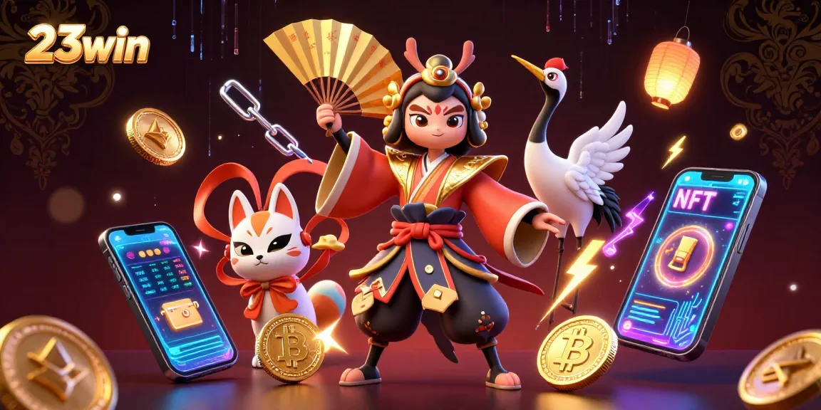 Experience the thrill of 23win through an exhilarating 3D casino scene filled with captivating characters and vibrant gaming elements.