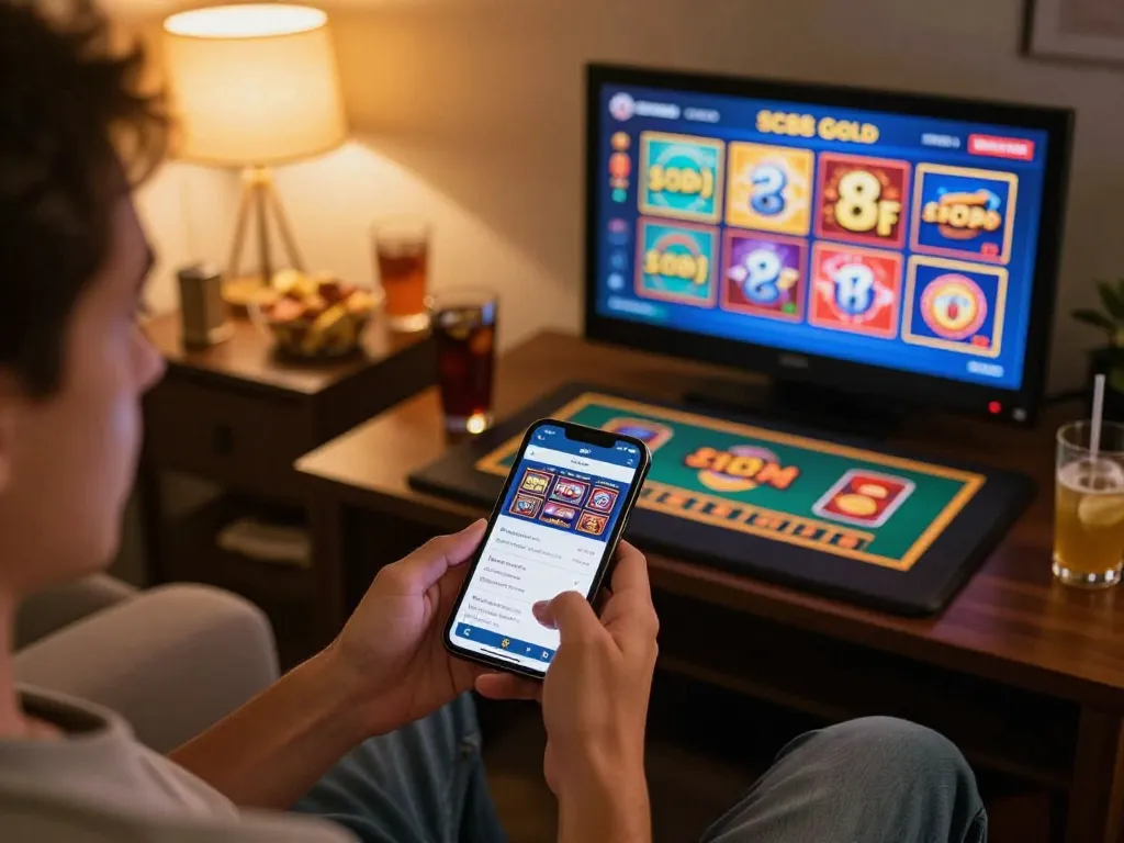 Engaging with SC88 Gold mobile app for live dealer games in cozy home setting