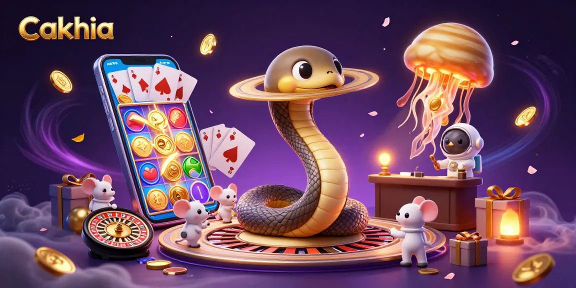 Cakhia enhances your gaming experience as astronauts place bets on a cosmic roulette.