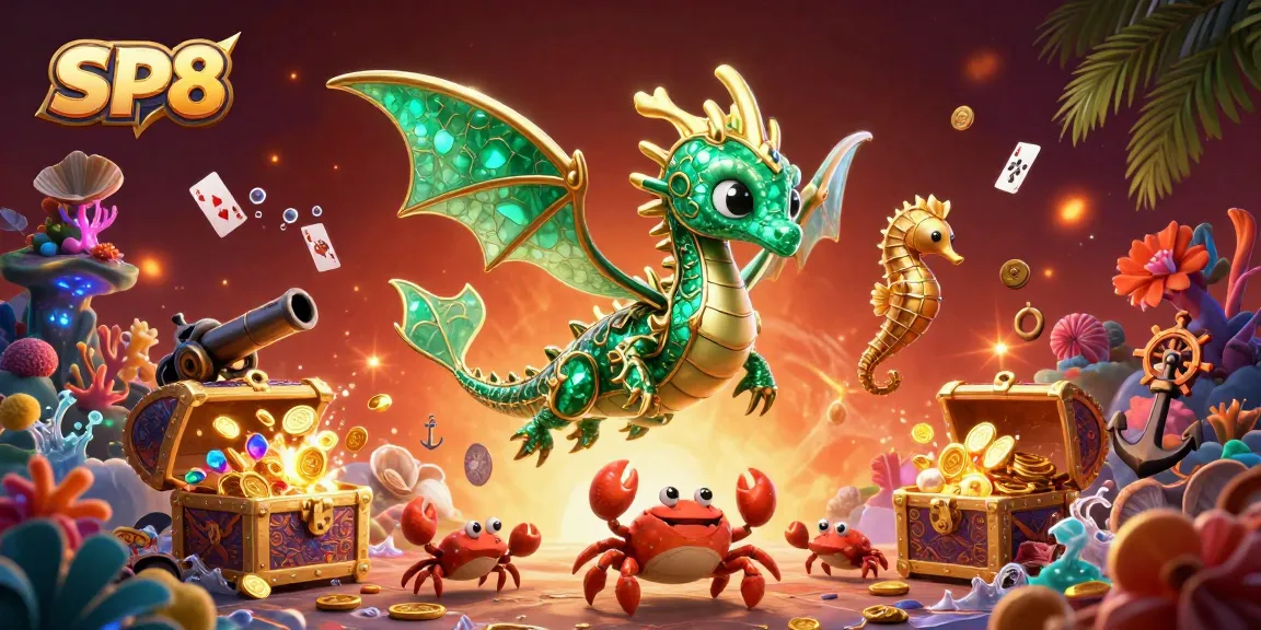 Engage with SP8's immersive casino experience featuring vibrant underwater themes and dynamic game interactions.