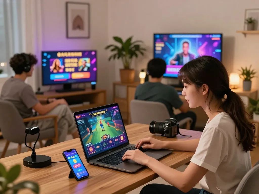 Explore the exciting world of online betting at https://hapify.io/ with diverse players enjoying the BJ888 app in a cozy setting.