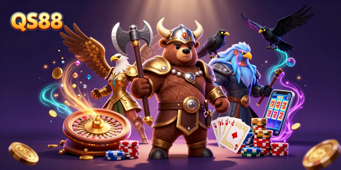 Experience exhilarating winning moments at QS88 with thrilling gameplay and vibrant casino elements.