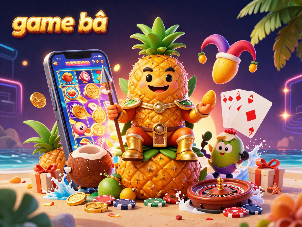 Engage with the ultimate game bài experience featuring vibrant casino characters in a dynamic beach setting.