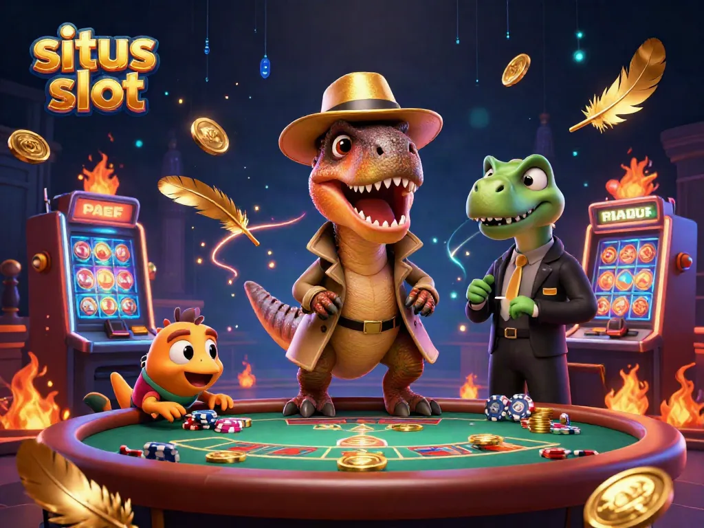 Experience thrilling gameplay with creative 3D characters at a situs slot jackpot table.