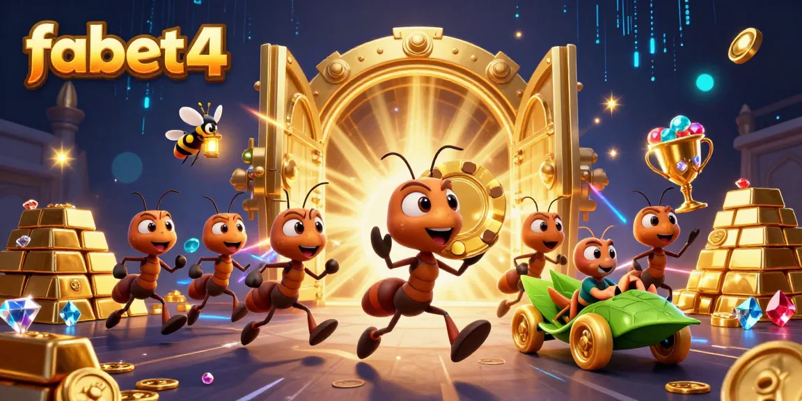 Join the thrilling heist in fabet4 with ants, a firefly lookout, and a grasshopper driver!