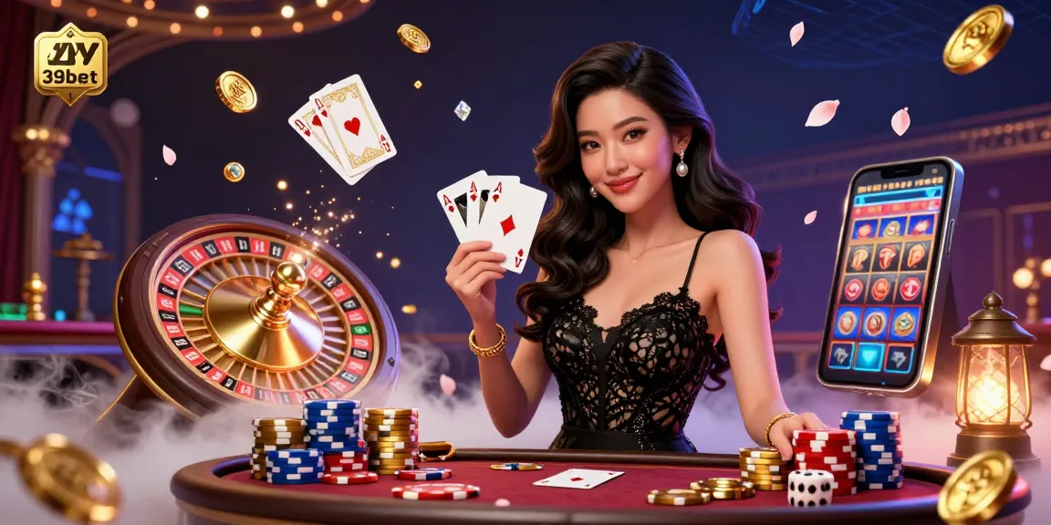 Engage with the exciting casino experience at 39bet, featuring glamorous scenes and thrilling games.