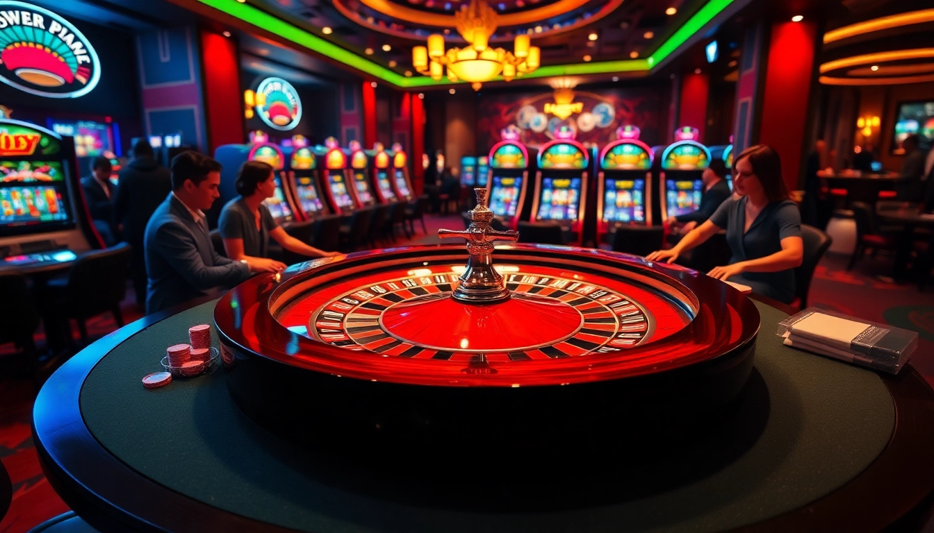 Experience the thrill of high-stakes gambling at http://ww88h.com/ with players betting at a luxurious roulette table.