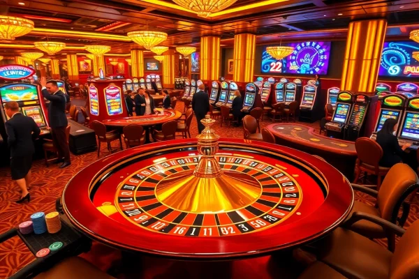 Experience the thrill of winning at 32 win with luxurious casino tables and vibrant slot machines.