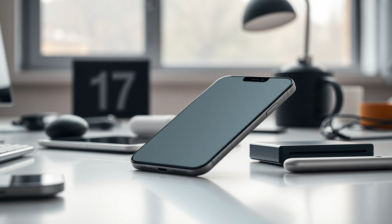 Interact with the striking iPhone 17 Air showcasing its sleek design y calidad excepcional.