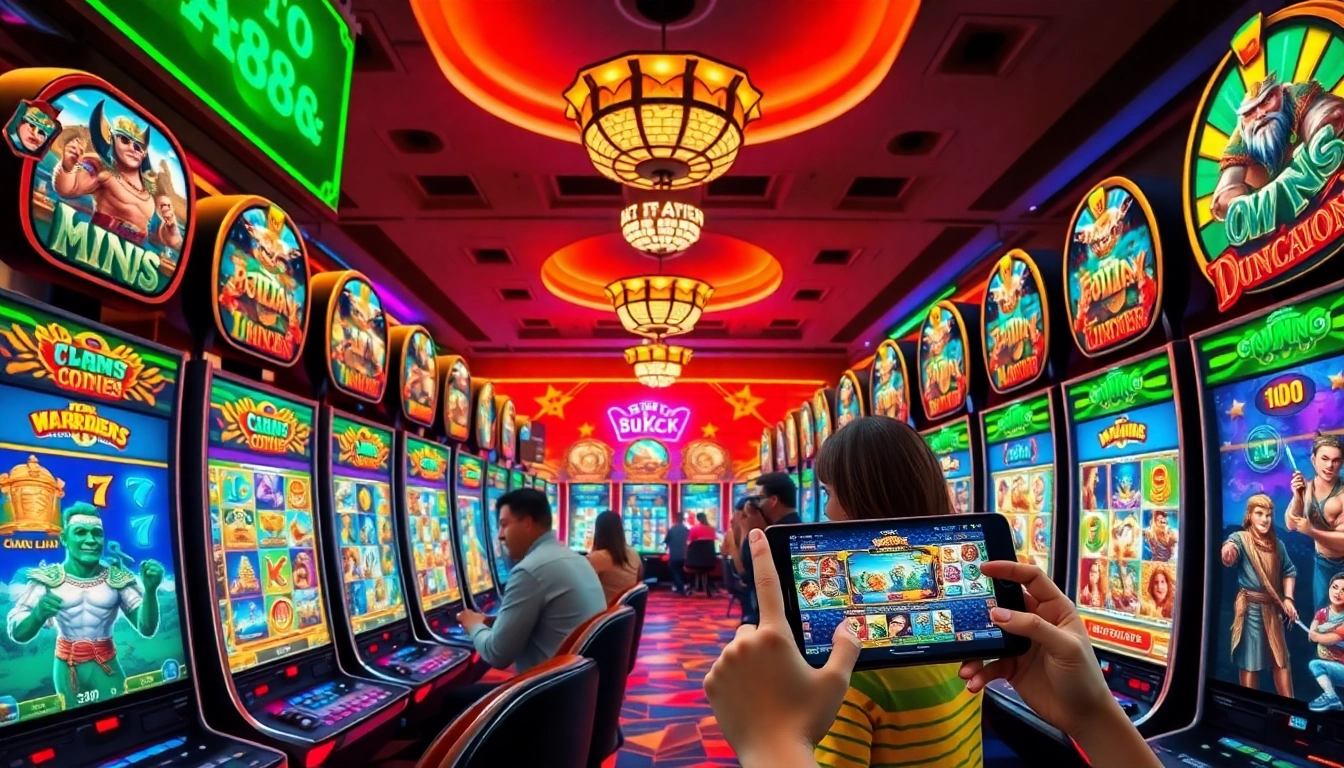 Experience the excitement of gaming at https://da88.media/ with vibrant slot machines and mobile app usage.