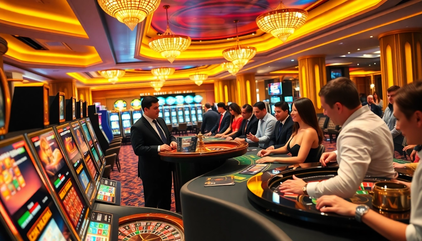 Experience the excitement of mb66 as players engage in thrilling casino games.
