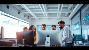 Find trusted msp companies near me providing IT managed services in a modern office environment.
