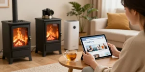 Shop for heating appliances at izba24.by in a cozy home setting.