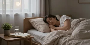 Does magnesium help you sleep better in a serene bedroom setting promoting relaxation.