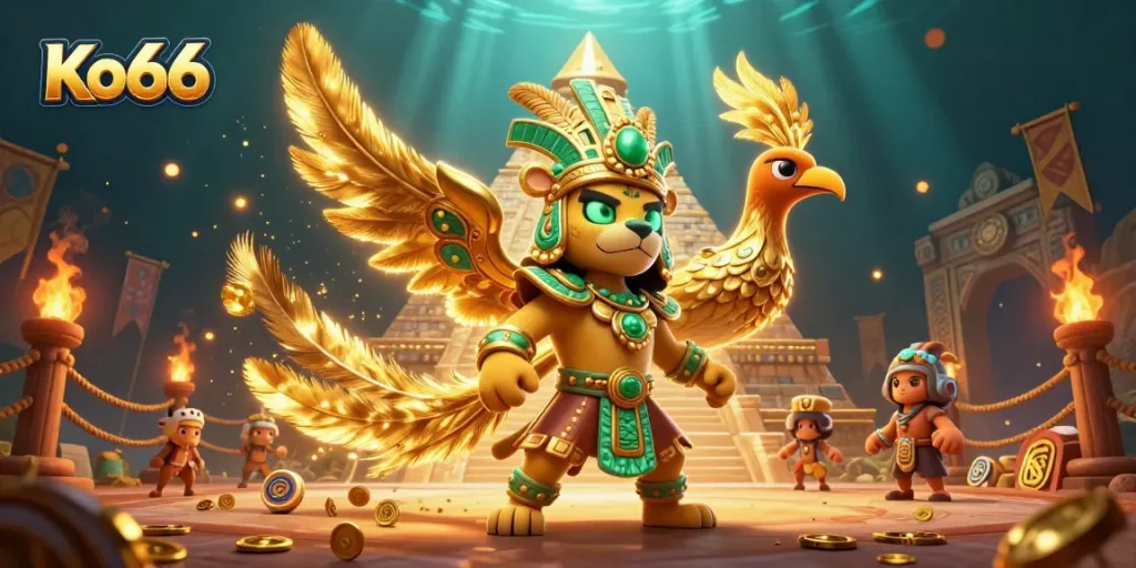 Experience thrilling action at Ko66 with animated characters and casino elements in vibrant colors.