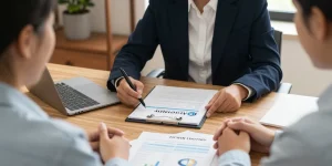 Financial consultation on retirement income with trusted local advisor.